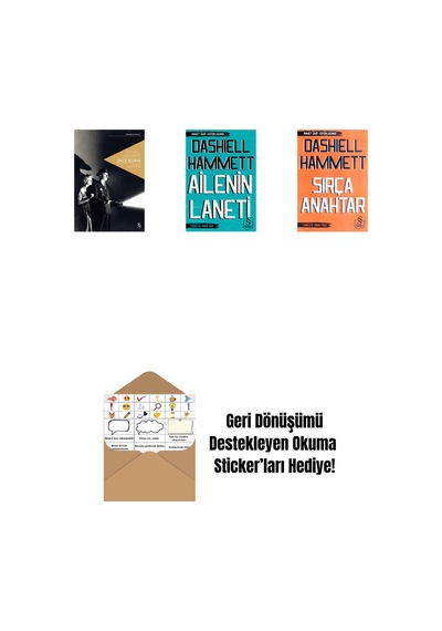 İnce Adam + Türk Sokağındaki Ev Cep Boy + Sırça Anahtar Cep Boy + Okuma Sticker'ları