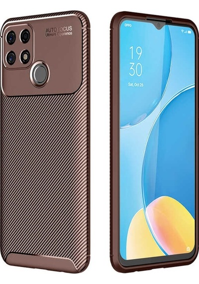 Oppo A15 Kılıf Negro Karbon Dizayn Silikon  (510453156)