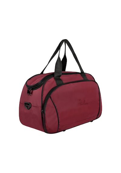 Galb Leather Ozel Kumas Tam Korumali Ve Astarli Seyahat Cantasi El Ve Omuz Askili El Valizi 45x30x21 Cm Bordo