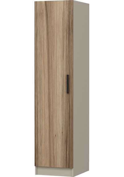 Minar Kale 1 Kapaklı Dolap 190cm - Kumtaşı/dore - Askılıklı Çok Renkli