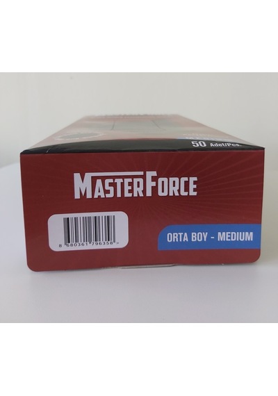 Masterforce Siyah Nitril Kalın Eldiven Medıum(M)Beden