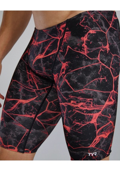 Tyr Durafast Elite Erkek Jammer Mayo - Synapse Kırmızı - Siyah