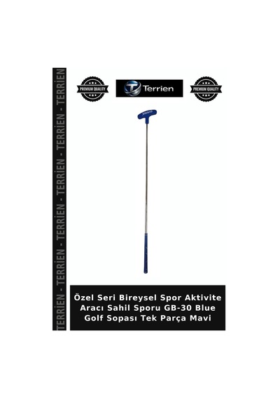 Özel Seri Bireysel Spor Aktivite Aracı Sahil Sporu Gb-30 Blue Golf Sopası Tek Parça Mavi
