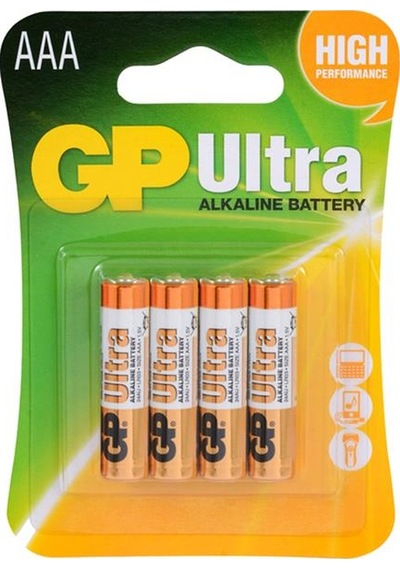 Gp Ultra Alkalin Aaa Lr03 İnce Kalem Pil G-tech 4'lü Paket