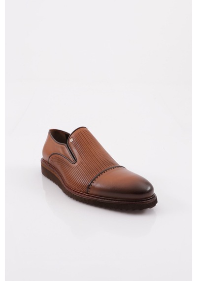 Dgn 3423 Erkek Eva Taban Lazerli Oxford Ayakkabı 3423-1591-R2591 Taba