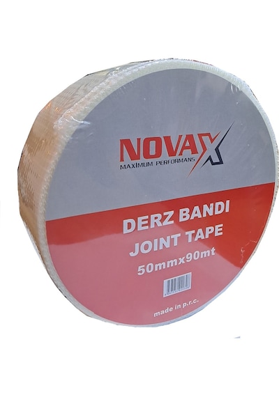 Novax Alçıpan Derz Bandı Fileli 50mm X 90 Metre