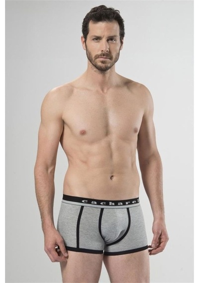 Cacharel 1322 Ikili Boxer - Siyah/Gri Melanj