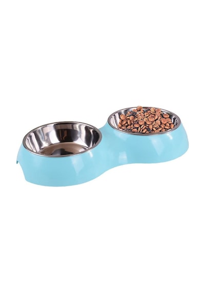 Çelik Kaymaz Taban Kedi Köpek Mama ve Su Kabı 700 ML