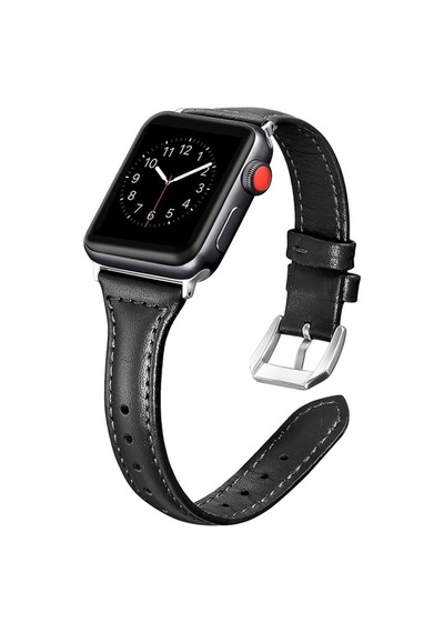 Watch 44mm Uyumlu Krd-28 Deri Zore Kordon-siyah