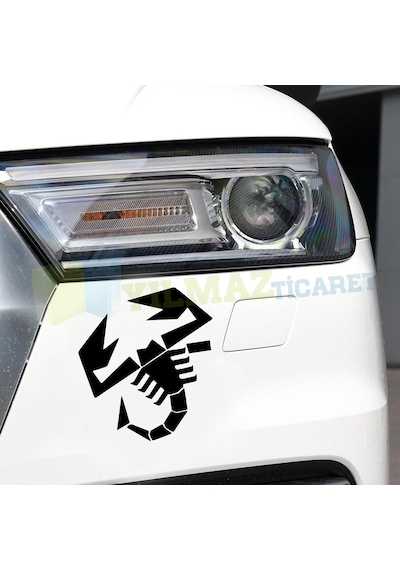 Fiat Punto Abarth Akrep Oto Sticker Tampon Etiket Yapıştırma 2 Ad