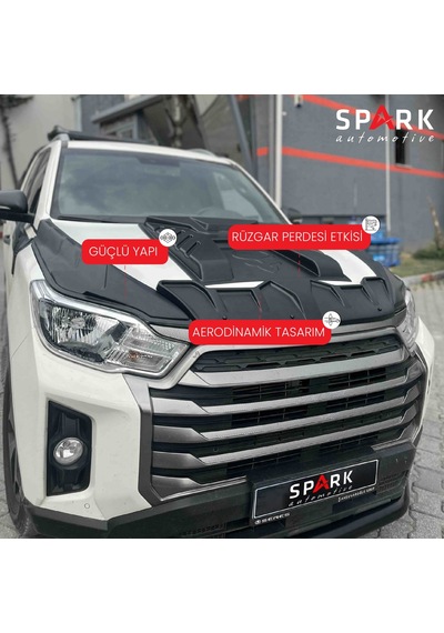 Ssangyong Musso 2021- Yılı Ve Sonrası Uyumlu Ön Kaput Scoop