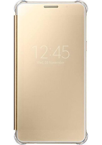 Galaxy Uyumlu A5 2016 A510f İle Uyumlu Clear View Cover Altın Ef-za510cfegww Gold