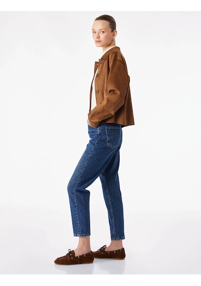 Koton Mom Fit Mavi Kadın Jean Pantolon 6sal40093md Mavi
