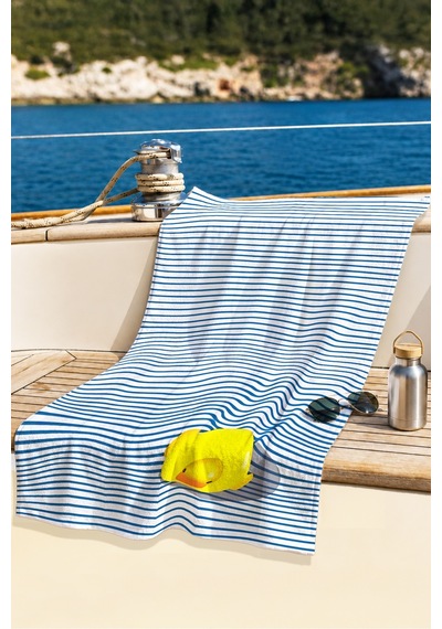 Çizgili Marine Plaj Havlusu - Lacivert Beyaz Minimalist Havuz Deniz Banyo Hızlı Kuruyan Sahil Örtüsü Pastel Karamel Çizgili Marine Plaj Havlusu - Lacivert Beyaz Minimalist Havuz Deniz Banyo Hızlı Kuruyan Sahil Örtüsü Pastel Karamel