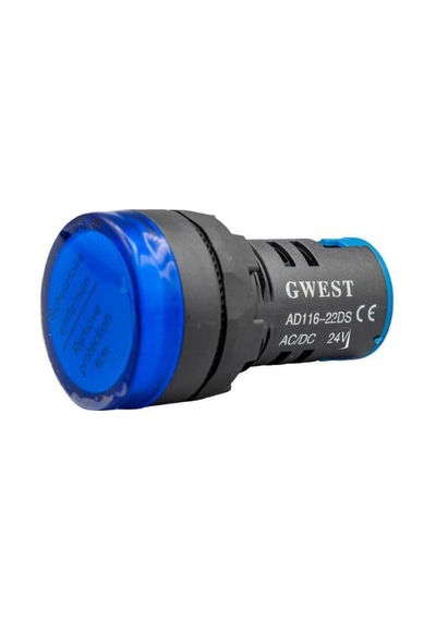 Ledli Sinyal Lambası - Mavi 24v