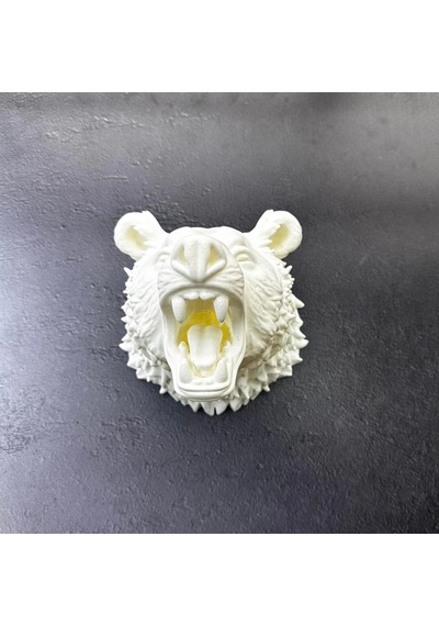 Krem Ayı Figürü Duvar Süsü Asılabilir Hediyelik Dekoratif 25x19 Cm