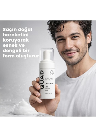Hair Styling Technology Q3 Saç Köpüğü, Doğal Görünüm, Bukle Belirginleştirici Unisex Foam Style
