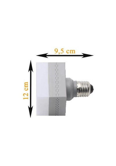 30w Kare Led Ampul Gri 6500k Beyaz Işık Jumbo Torch Lamba 30 Watt-Beyaz