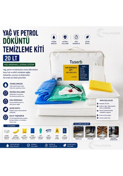 Yağ Ve Petrol Döküntü Temizleme Kiti 20 Lt Bant Marketim