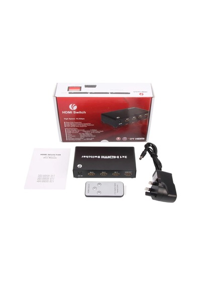Vcom Dd433 3-1 Port 1.4v 3d Metal Hdmi Switch Kdo