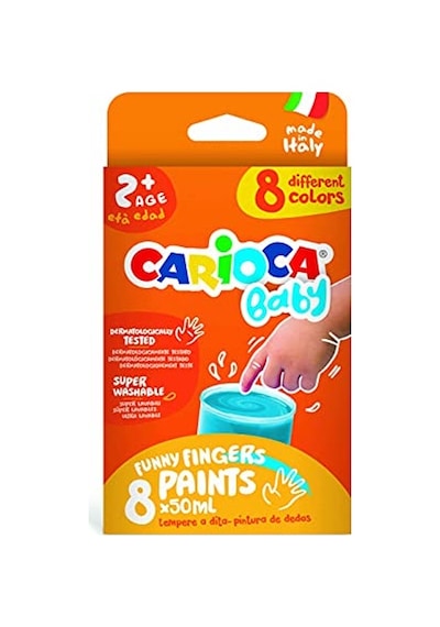 Bebek Parmak Boyasi 8 Renk 8x50 Ml Süper Yikanabilir 2+ Yaş 12