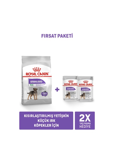 Mini Sterilised 3 Kg + Sterilised Loaf X 2 Adet