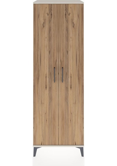 Hyperion Dolap 2 Raflı 2 Kapaklı Tek Askılı 60x44x182 Aytaşı-çam Aytaşı