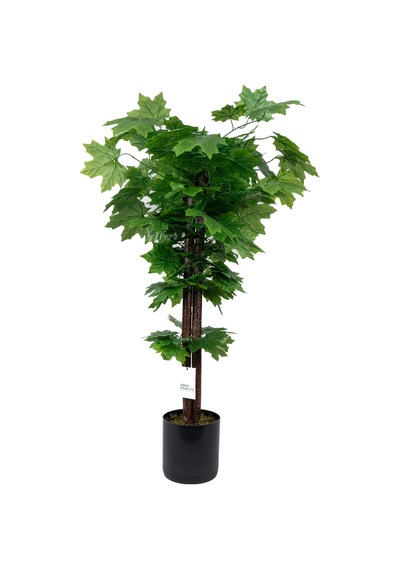 Yapay Çiçekçiniz Çim Detaylı Saksıda 110 Cm Yapay Çınar Ağacı