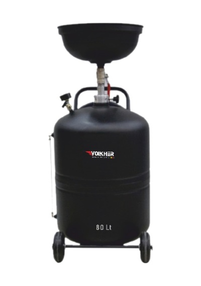 Volkher Havalı Yağ Boşaltma Kovası Hunili 80 lt Havalı Hunili