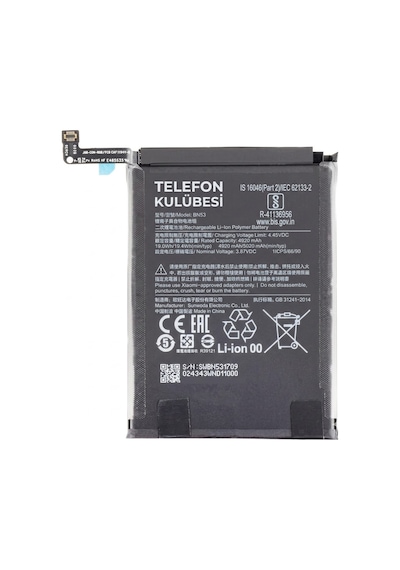 Xiaomi Redmi Note 9 Pro Uyumlu Batarya Pil Bn53