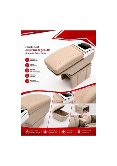 Skoda Octavia 2004-2012 Universal Sürgülü Kolçak - Kol Dayama A+ Premium A+