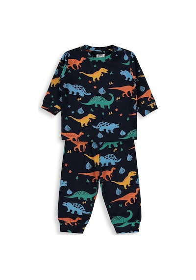 Civil Baby Dinozorlu 6-18 Ay Pijama Takımı - Lacivert
