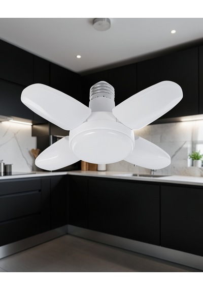 Katlanabilir 4 Kollu Led Ampül 6000 Lumen