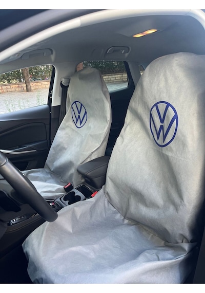 Baskılı Koltuk Kılıfı 2 Li Takım Volkswagen Logolu