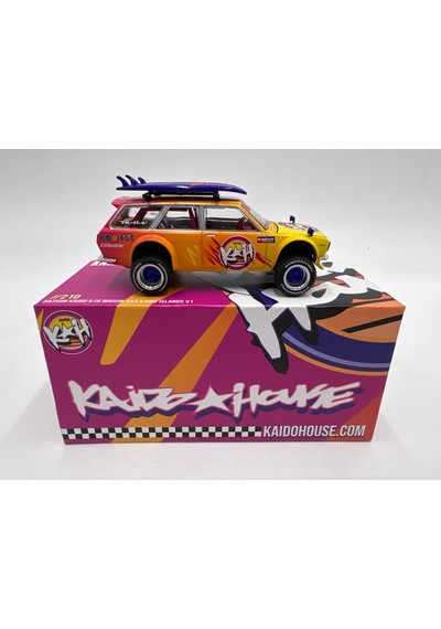 Mini Gt Kaido House //210 Datsun Kaido 510 Wagon 4x4 Kaido Islands V1 1/64 Model Araba