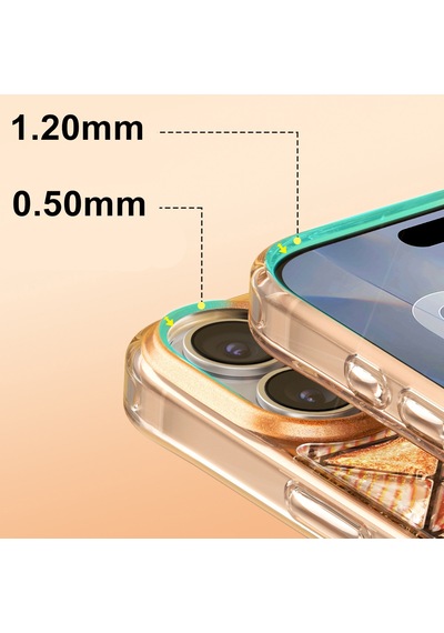 İphone 17 Uyumlu Kılıf 3d Buz Blok Desenli Zore Paris Kairo Tpu Kapak Turuncu