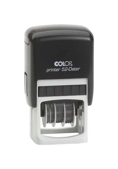 Colop Prınter 52 Tarih Kaşe Tr Siyah Kasa Mavi Keçe - 20 x 30 MM
