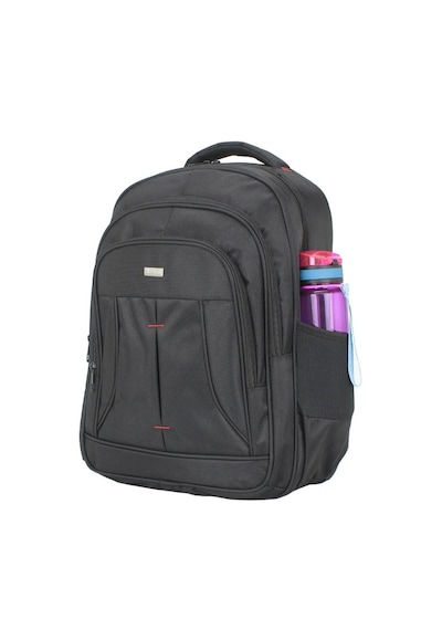 Case Club Büyük Laptop Sırt Çantası 17 İnç + Kılıf Hediyeli Siyah