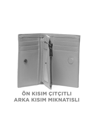 Grande Gerçek Deri Unisex Cüzdan Hakiki Deri Küçük Boy Kırmızı