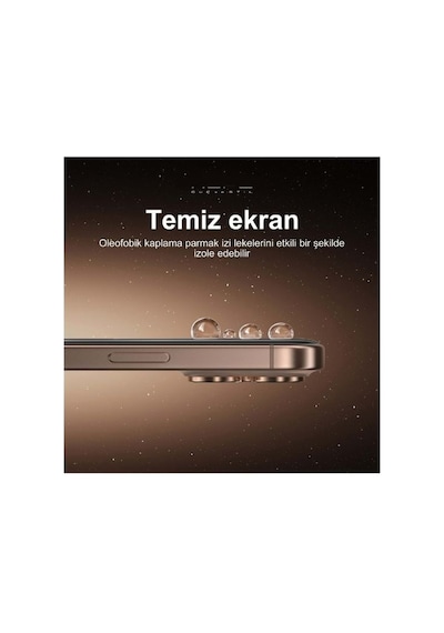 Premium Armor Series İphone 16 Pro Max İçin Uyumlu Hayalet Guard Özellikli Privacy Temperli Cam Ekran Koruyucu 28 Derece