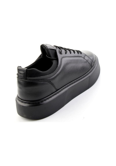 Bambi Siyah Napa Hakiki Deri Erkek Sneaker E01803410843