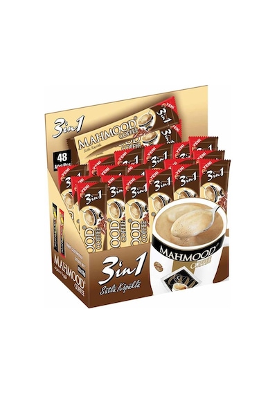 Mahmood Coffee 3'ü 1 Arada Sütlü Köpüklü Hazır Kahve 48'li 18 Gr