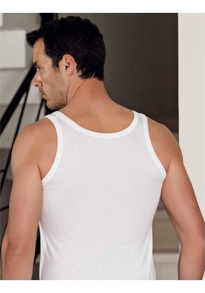 Lonca Tekstil Beyaz Erkek Atlet 6' Lı Paket
