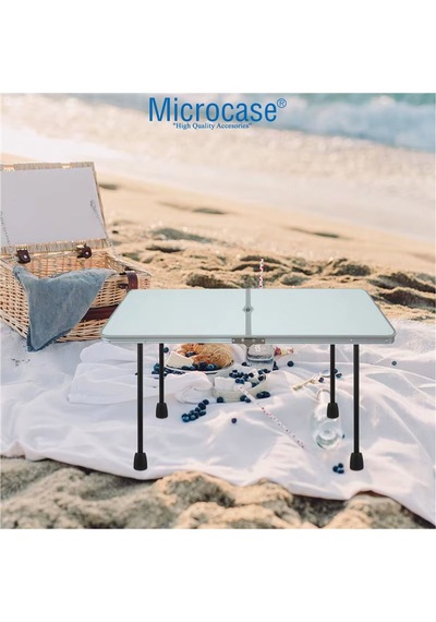 Microcase 25 Cm Metal Katlanabilir Masa Ve Sehpa Ayak Takımı 4 Adet - Al5058 Siyah