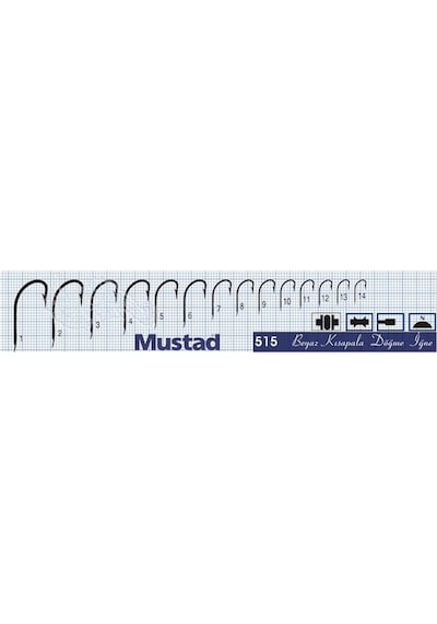 Mustad 515N Olta Iğnesi 50 Ad / Pk