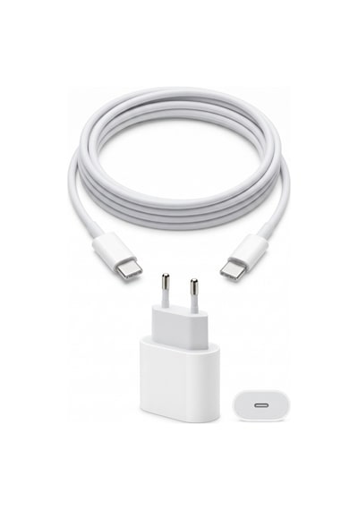 Iphone Type-c To Type-c 20w Hızlı Şarj Kablosu Ve Adaptörü 15-15promax-16-16promax-16plus-17