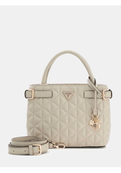 Guess Paisleigh Kapitone Kadın Mini El Çantası Hwqg9883050 Bej