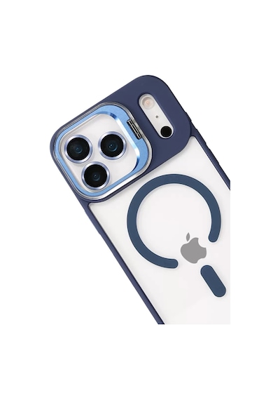 Joko Apple İphone 17 Pro Remim Lensli Magsafe Standlı Kapak - Lacivert