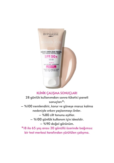 Byphasse  3'ü 1 Arada Renkli Güneş Kremi Medium SPF50+ 50 ML