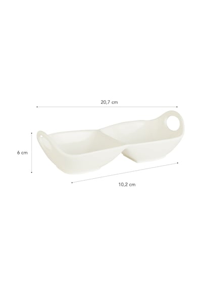 Madame Coco Petit Concept 2 Bölmeli Sunum Tabağı St-0210,2x20,7x6cm-std